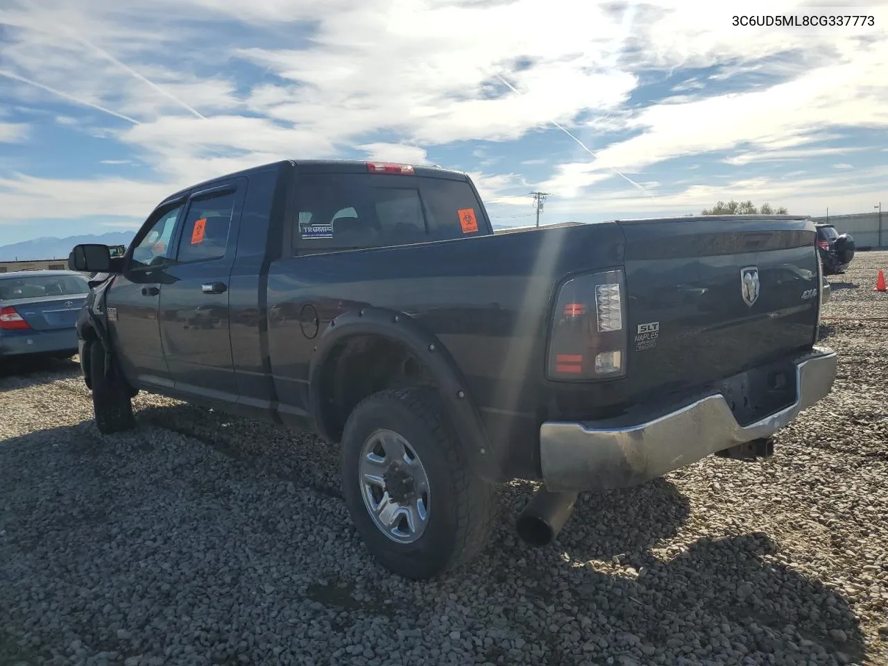 2012 Dodge Ram 2500 Slt VIN: 3C6UD5ML8CG337773 Lot: 76222274