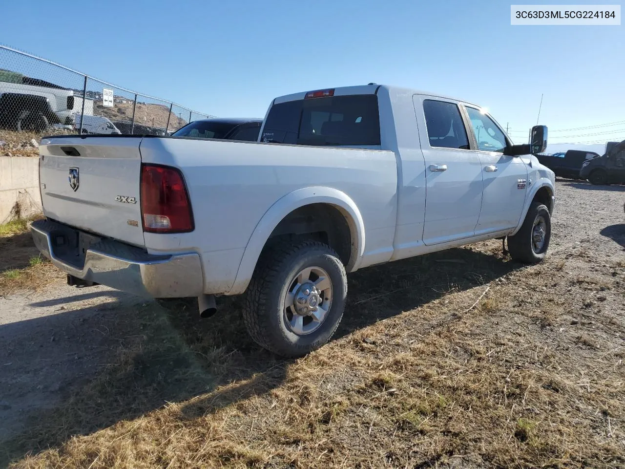 2012 Dodge Ram 3500 Laramie VIN: 3C63D3ML5CG224184 Lot: 76390854