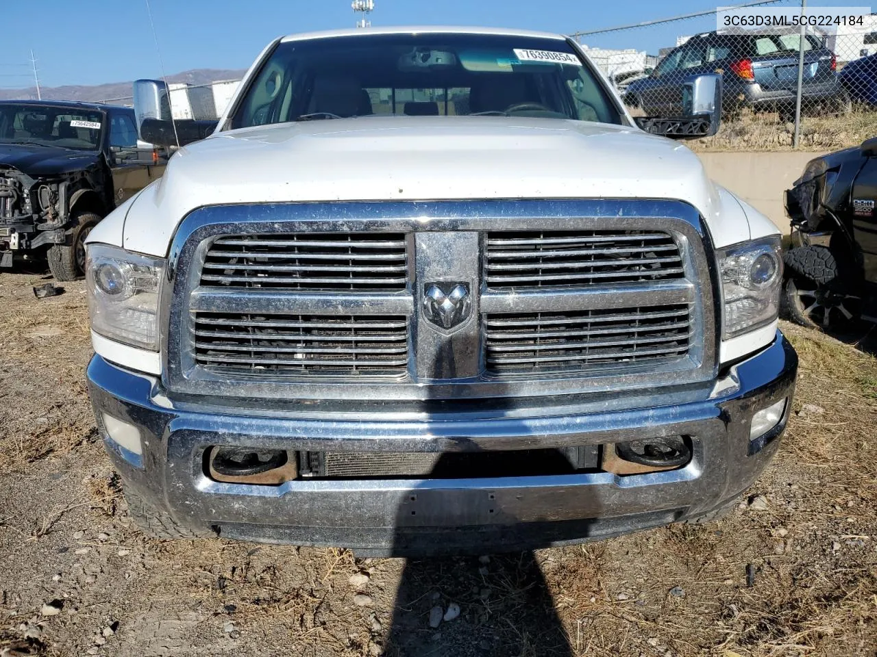 2012 Dodge Ram 3500 Laramie VIN: 3C63D3ML5CG224184 Lot: 76390854