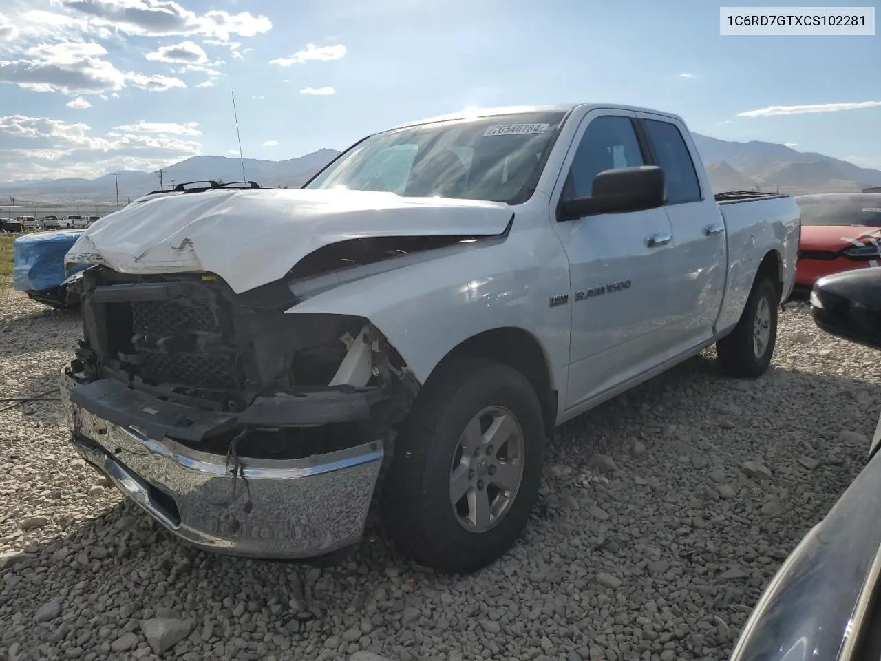 2012 Dodge Ram 1500 Slt VIN: 1C6RD7GTXCS102281 Lot: 76546784