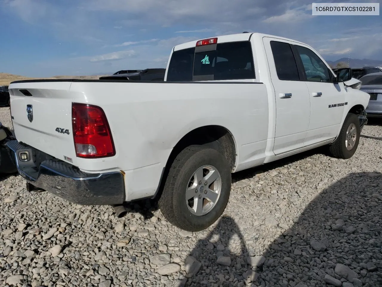 2012 Dodge Ram 1500 Slt VIN: 1C6RD7GTXCS102281 Lot: 76546784