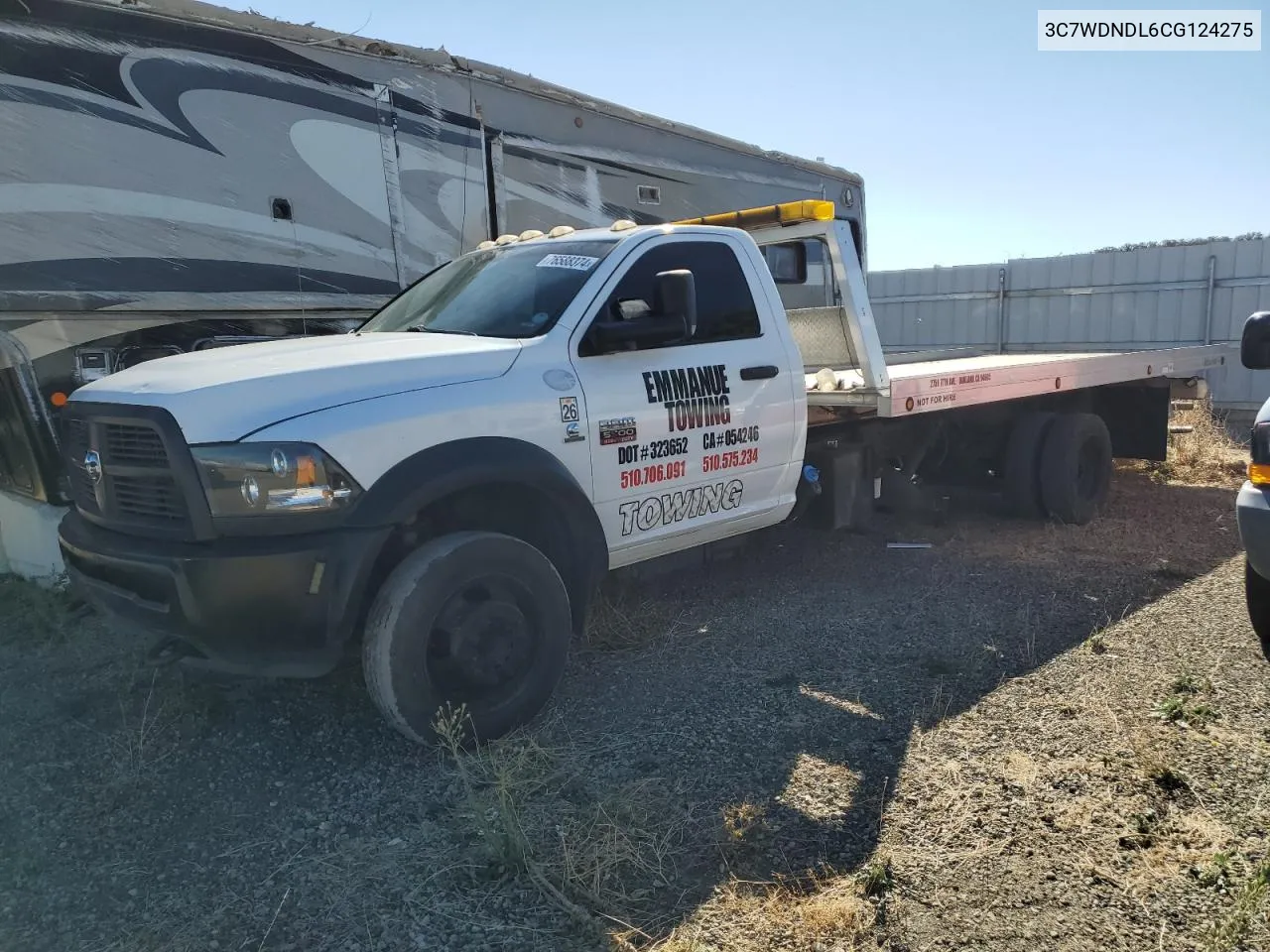 2012 Dodge Ram 5500 St VIN: 3C7WDNDL6CG124275 Lot: 76588374