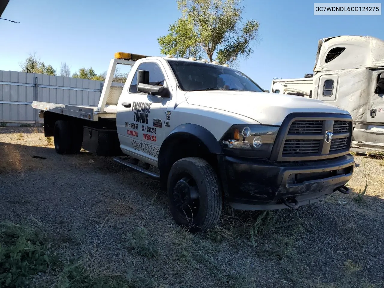 2012 Dodge Ram 5500 St VIN: 3C7WDNDL6CG124275 Lot: 76588374