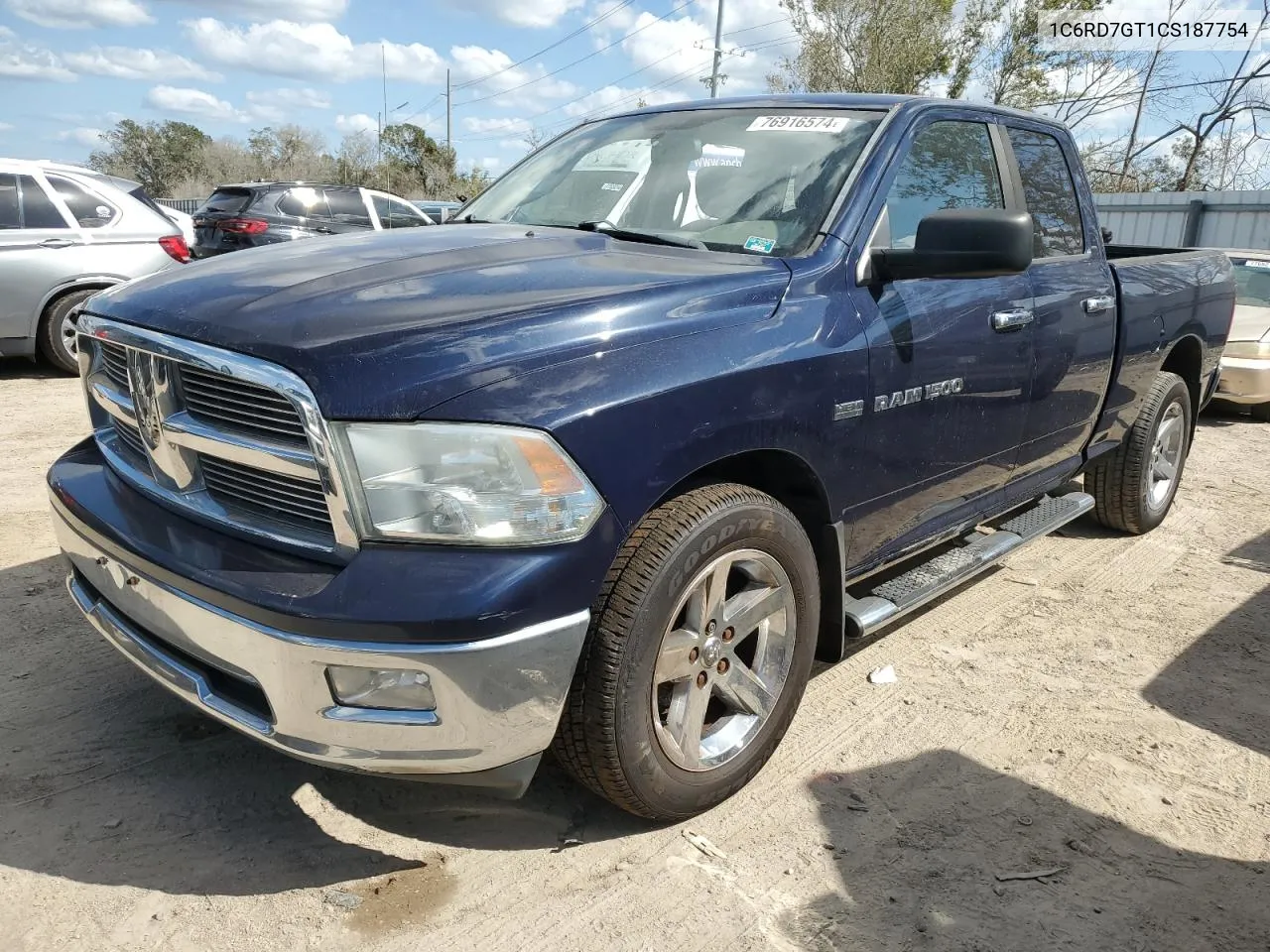 2012 Dodge Ram 1500 Slt VIN: 1C6RD7GT1CS187754 Lot: 76916574