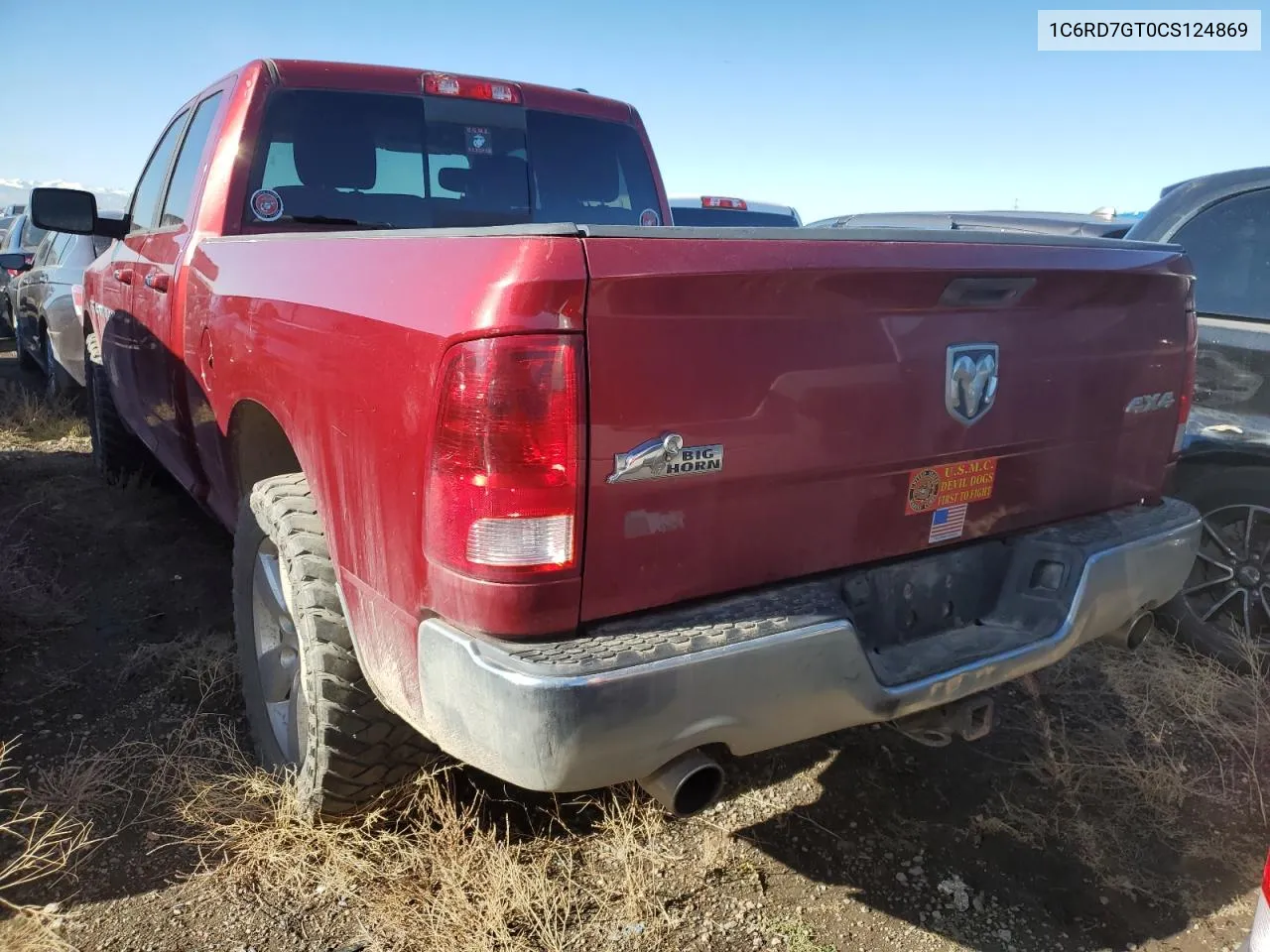 2012 Dodge Ram 1500 Slt VIN: 1C6RD7GT0CS124869 Lot: 76922734