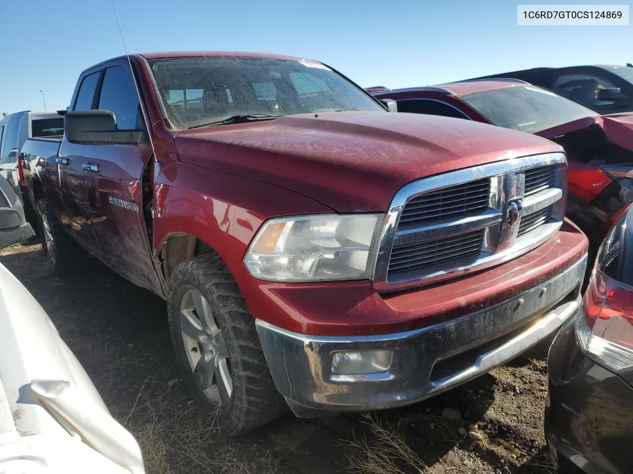 2012 Dodge Ram 1500 Slt VIN: 1C6RD7GT0CS124869 Lot: 76922734