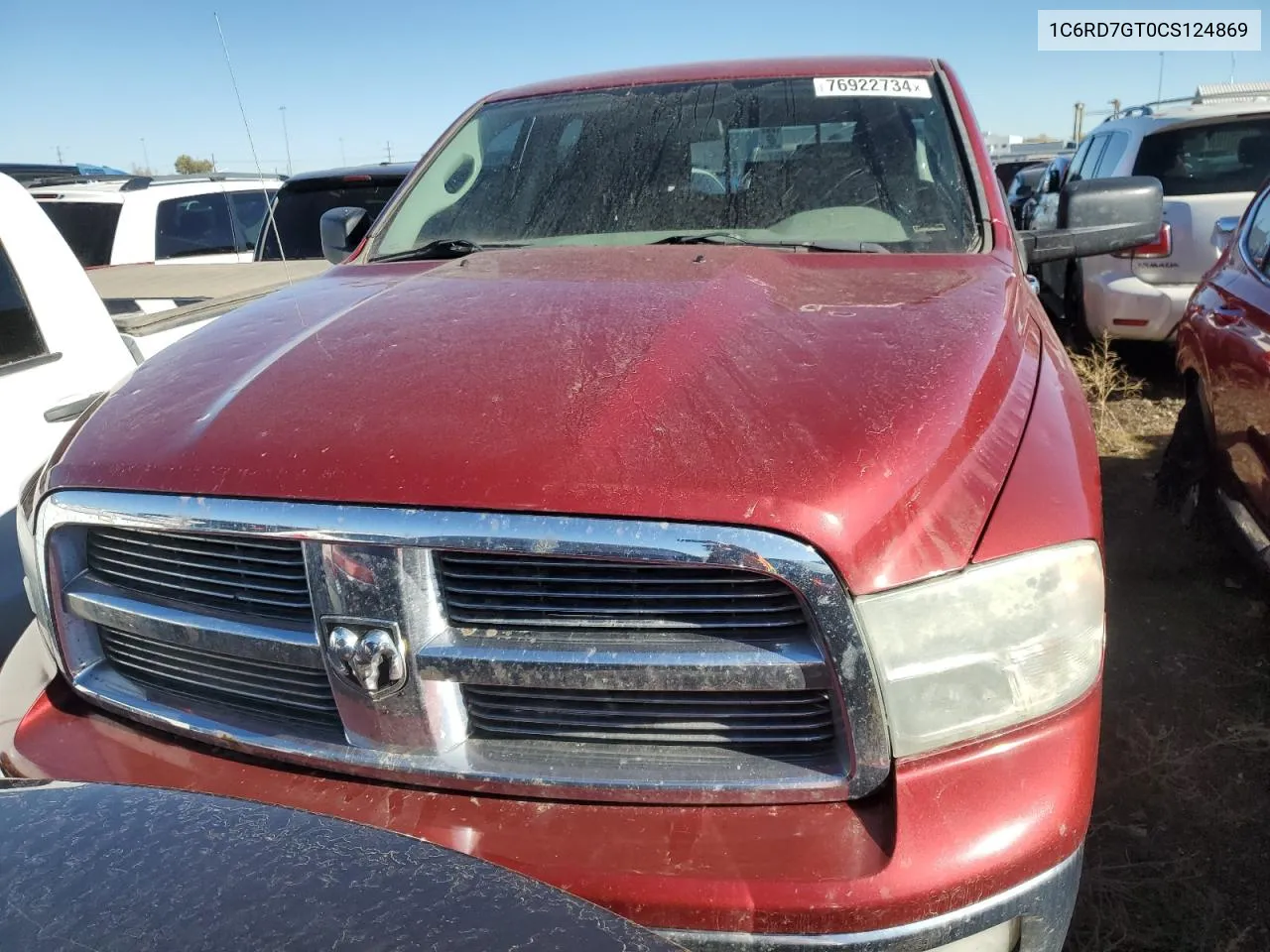 2012 Dodge Ram 1500 Slt VIN: 1C6RD7GT0CS124869 Lot: 76922734