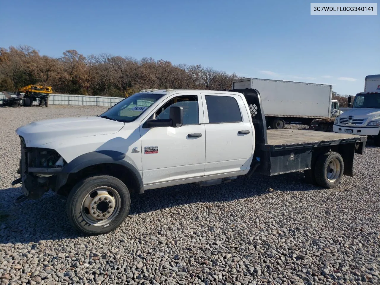 2012 Dodge Ram 4500 St VIN: 3C7WDLFL0CG340141 Lot: 76965454