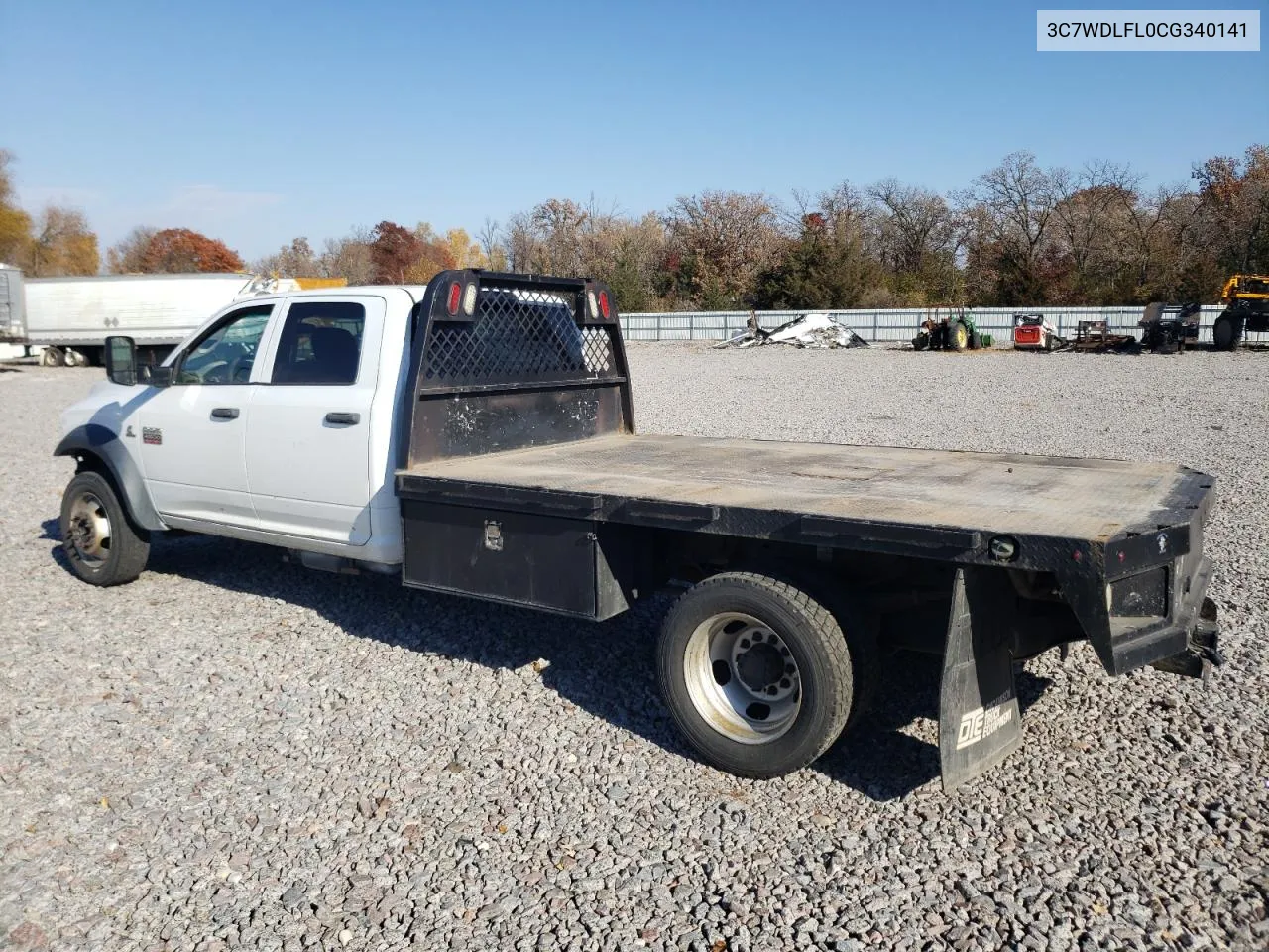 2012 Dodge Ram 4500 St VIN: 3C7WDLFL0CG340141 Lot: 76965454