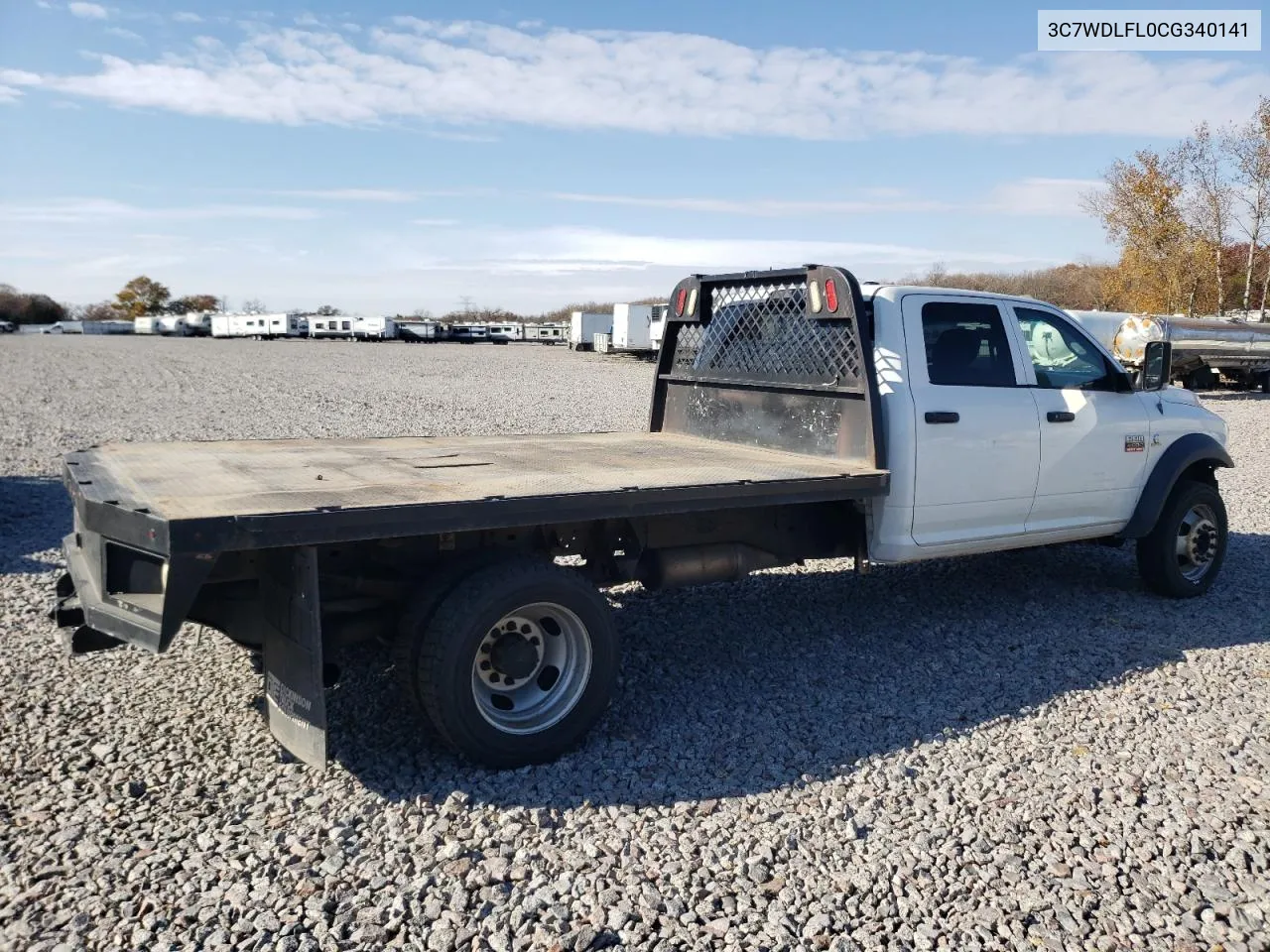 2012 Dodge Ram 4500 St VIN: 3C7WDLFL0CG340141 Lot: 76965454