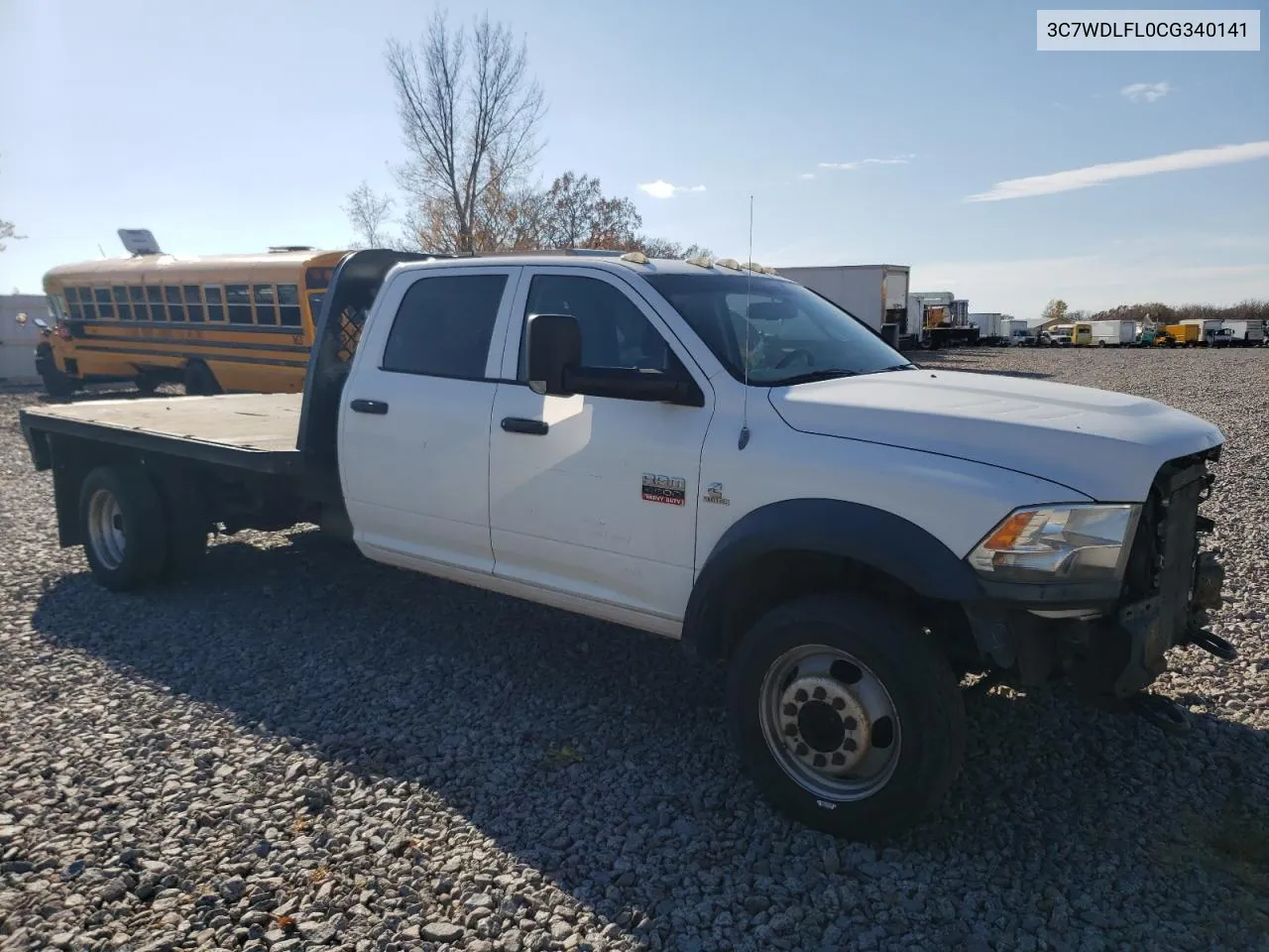 2012 Dodge Ram 4500 St VIN: 3C7WDLFL0CG340141 Lot: 76965454