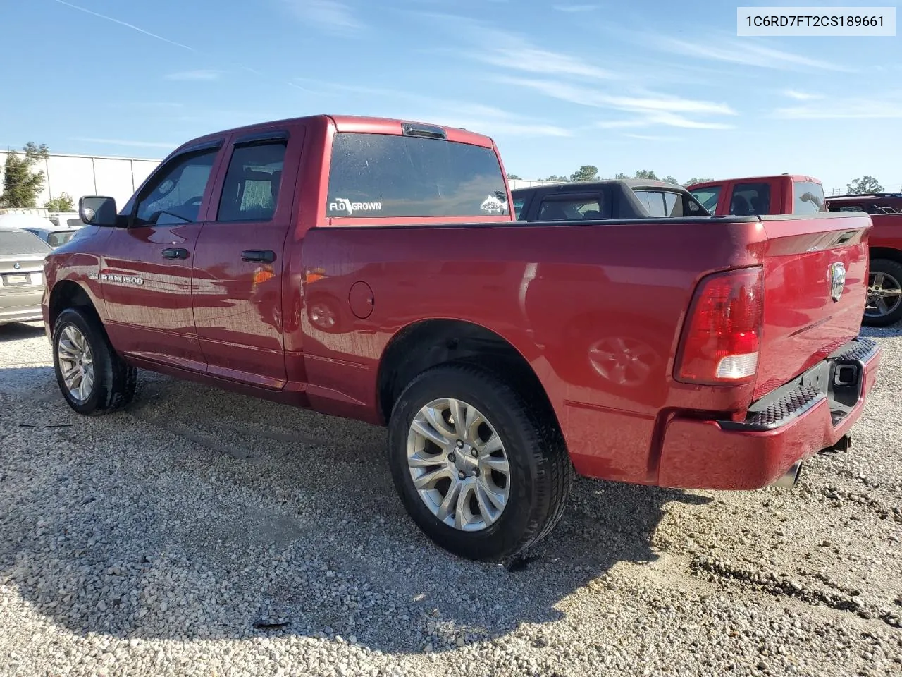 2012 Dodge Ram 1500 St VIN: 1C6RD7FT2CS189661 Lot: 77021724