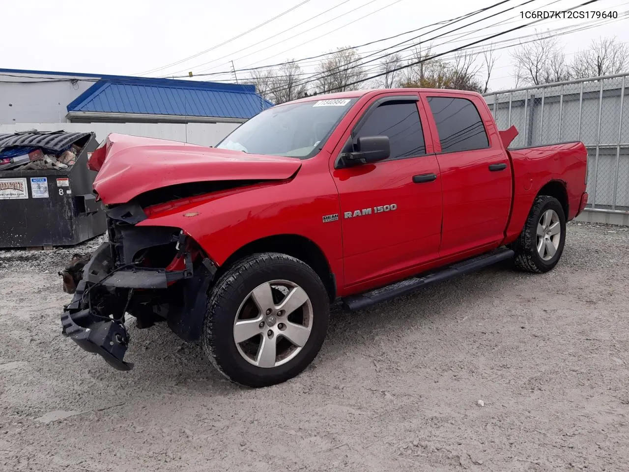 2012 Dodge Ram 1500 St VIN: 1C6RD7KT2CS179640 Lot: 77340984