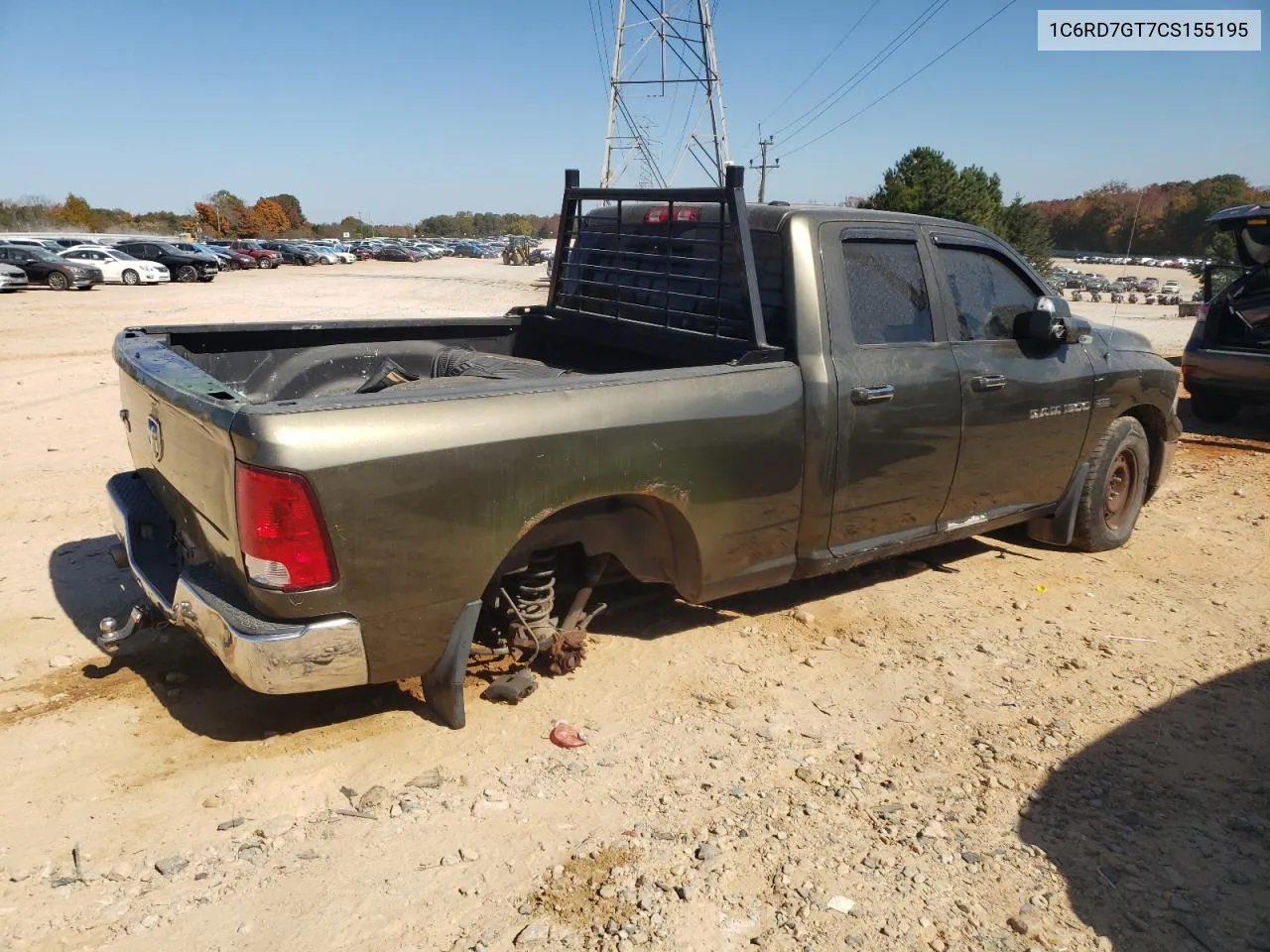 2012 Dodge Ram 1500 Slt VIN: 1C6RD7GT7CS155195 Lot: 77563654