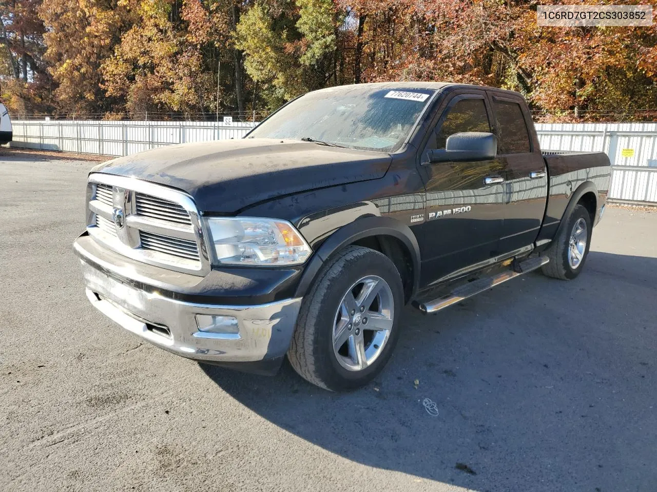 2012 Dodge Ram 1500 Slt VIN: 1C6RD7GT2CS303852 Lot: 77620744