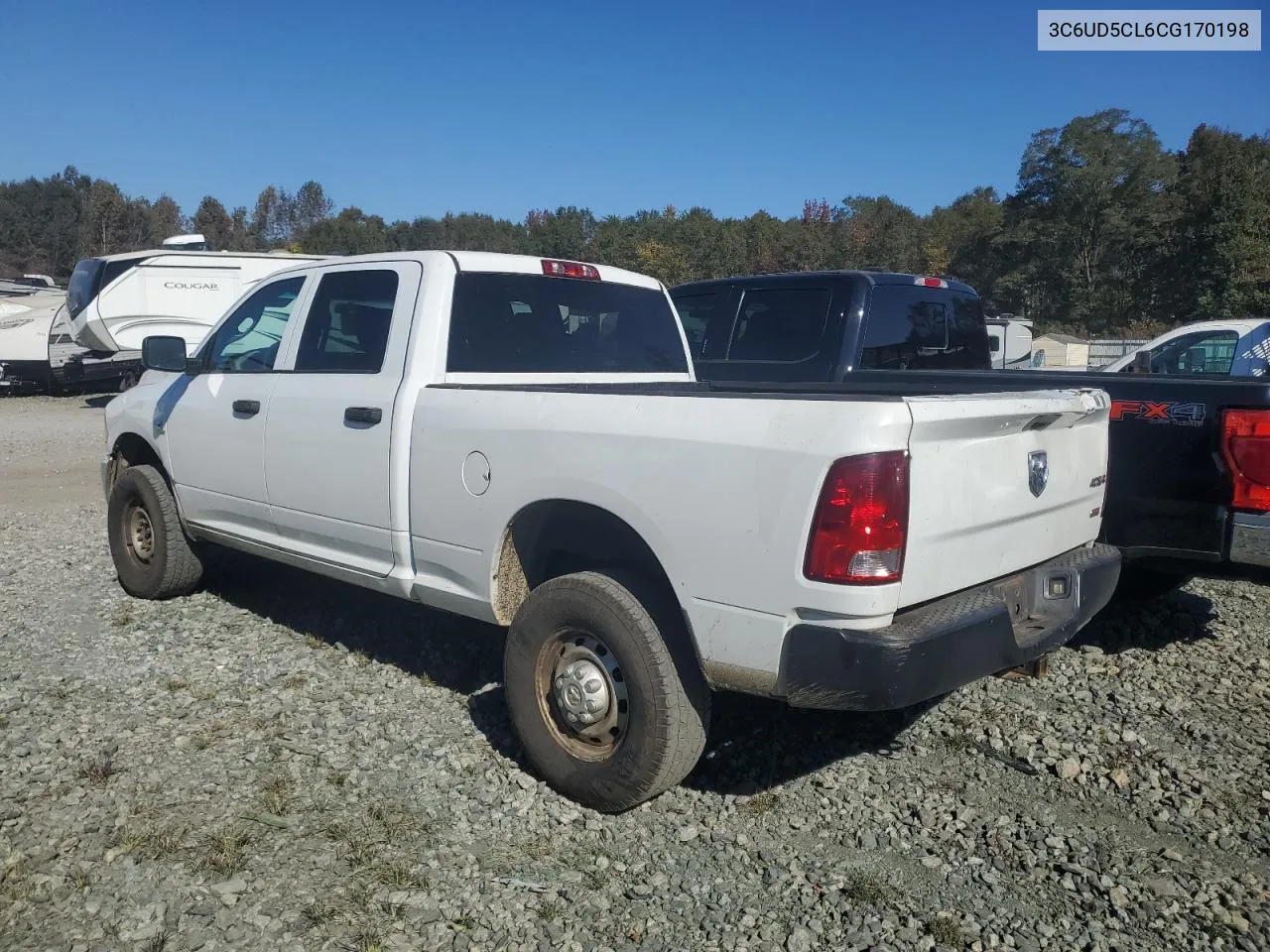 2012 Dodge Ram 2500 St VIN: 3C6UD5CL6CG170198 Lot: 77656914