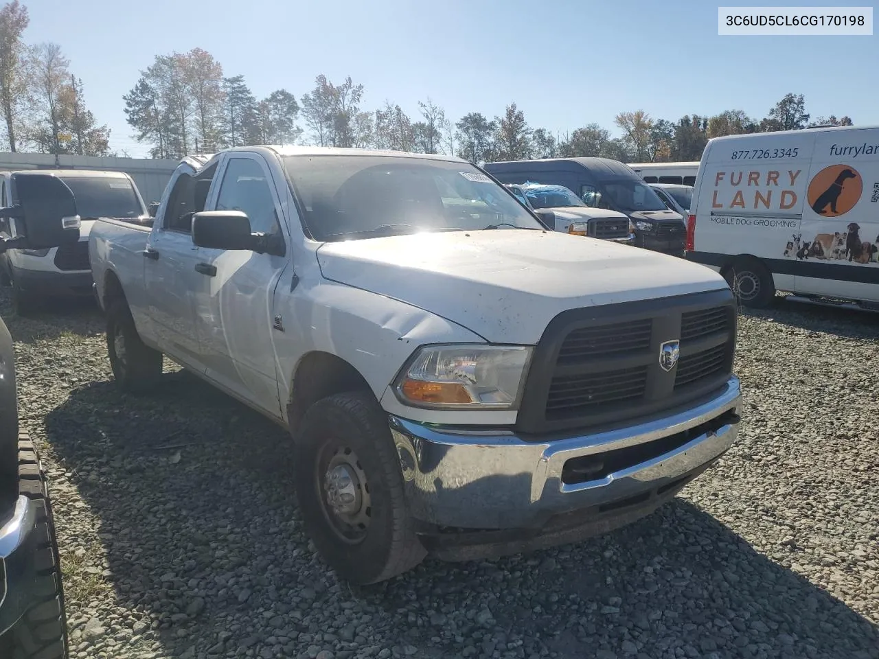 2012 Dodge Ram 2500 St VIN: 3C6UD5CL6CG170198 Lot: 77656914