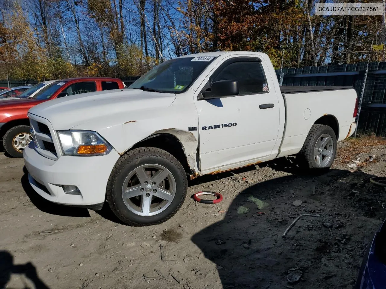 2012 Dodge Ram 1500 St VIN: 3C6JD7AT4CG237561 Lot: 77802814