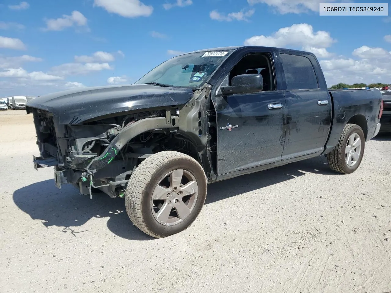 2012 Dodge Ram 1500 Slt VIN: 1C6RD7LT6CS349240 Lot: 77832174