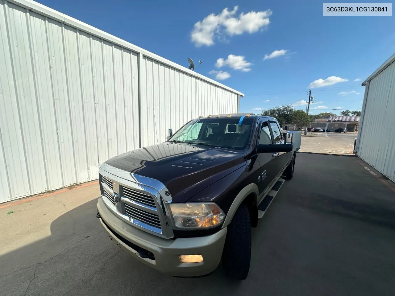 2012 Dodge Ram 3500 Longhorn VIN: 3C63D3KL1CG130841 Lot: 77960424