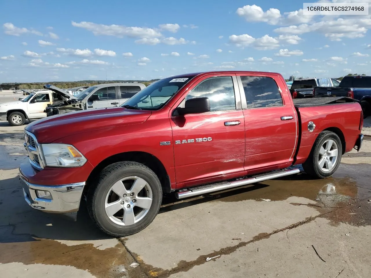 2012 Dodge Ram 1500 Slt VIN: 1C6RD6LT6CS274968 Lot: 78019764