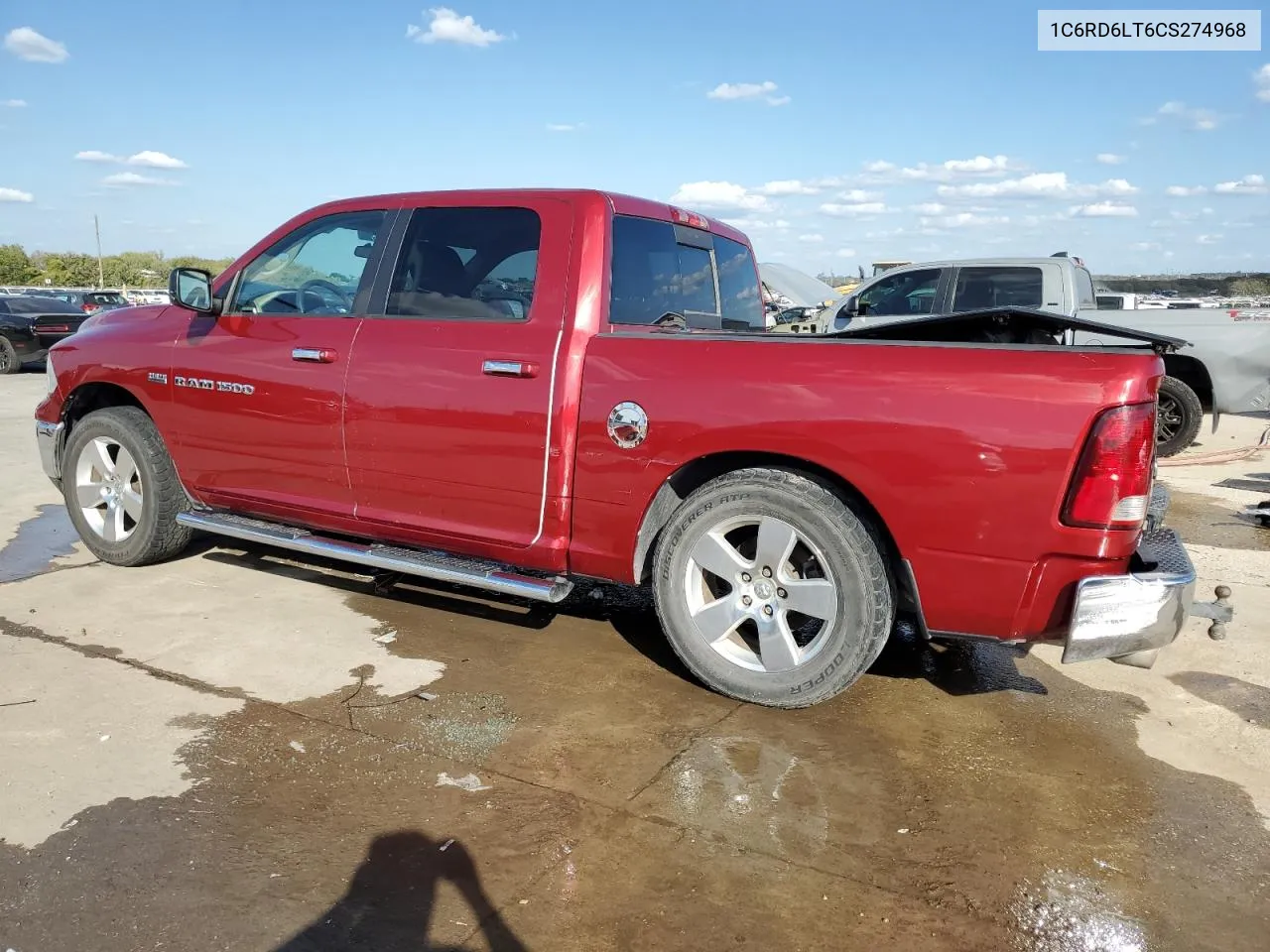 2012 Dodge Ram 1500 Slt VIN: 1C6RD6LT6CS274968 Lot: 78019764