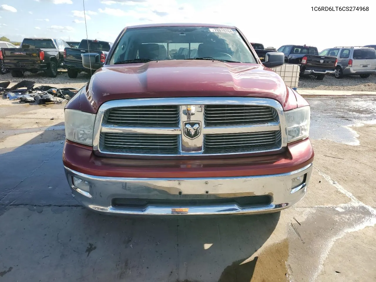 2012 Dodge Ram 1500 Slt VIN: 1C6RD6LT6CS274968 Lot: 78019764