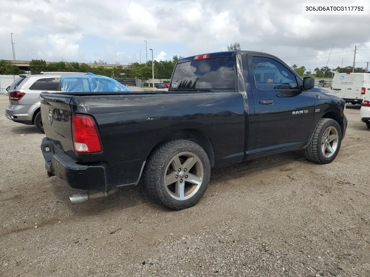 2012 Dodge Ram 1500 St VIN: 3C6JD6AT0CG117752 Lot: 78037294