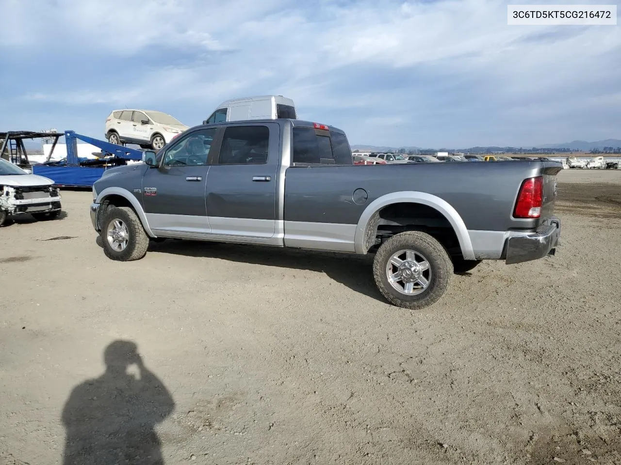 2012 Dodge Ram 2500 Laramie VIN: 3C6TD5KT5CG216472 Lot: 78043684