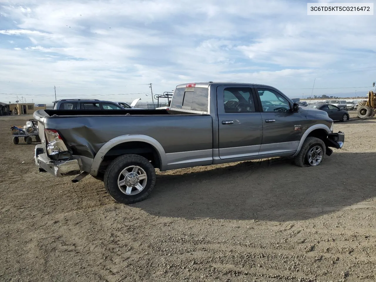 2012 Dodge Ram 2500 Laramie VIN: 3C6TD5KT5CG216472 Lot: 78043684