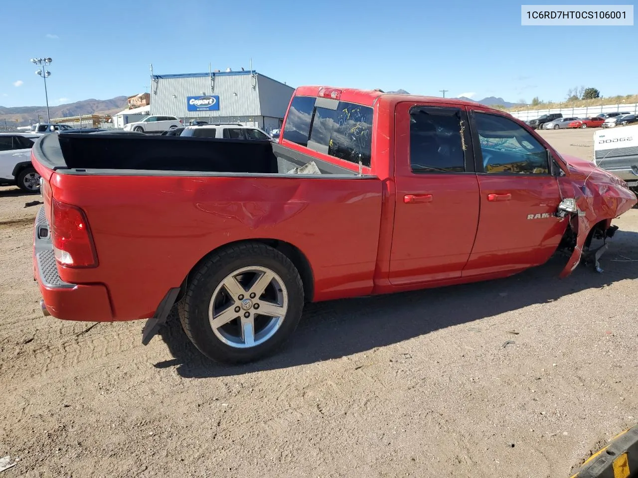 2012 Dodge Ram 1500 Sport VIN: 1C6RD7HT0CS106001 Lot: 78299714