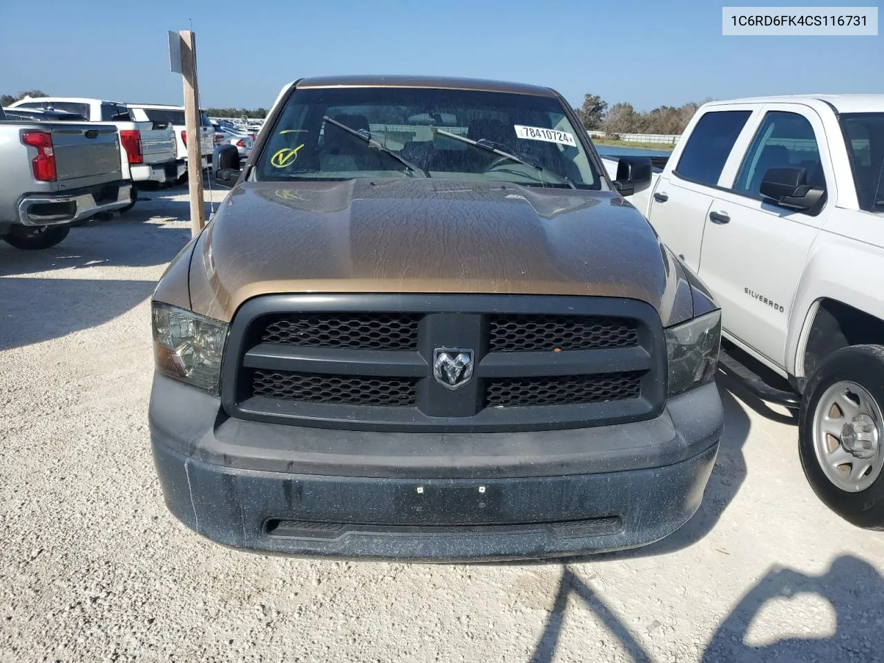 2012 Dodge Ram 1500 St VIN: 1C6RD6FK4CS116731 Lot: 78410724