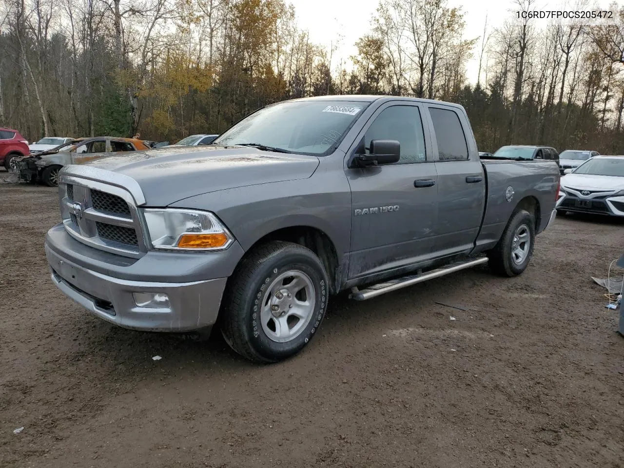 2012 Dodge Ram 1500 St VIN: 1C6RD7FP0CS205472 Lot: 78653684