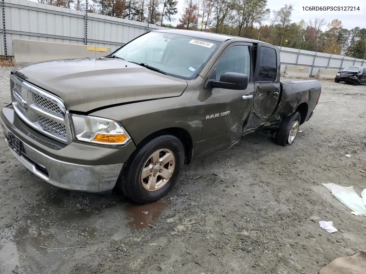 2012 Dodge Ram 1500 Slt VIN: 1C6RD6GP3CS127214 Lot: 78658414