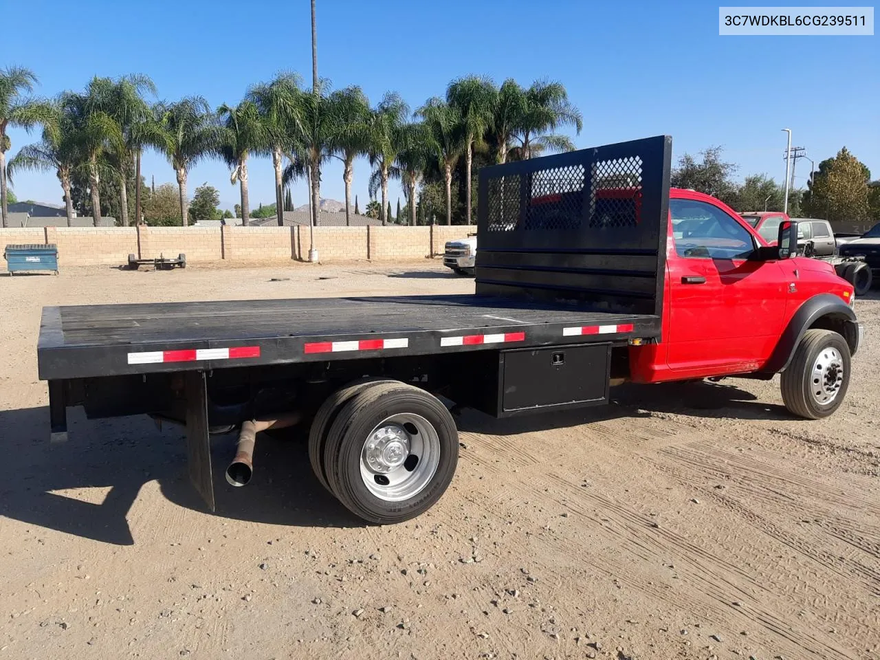 2012 Dodge Ram 4500 St VIN: 3C7WDKBL6CG239511 Lot: 79021984