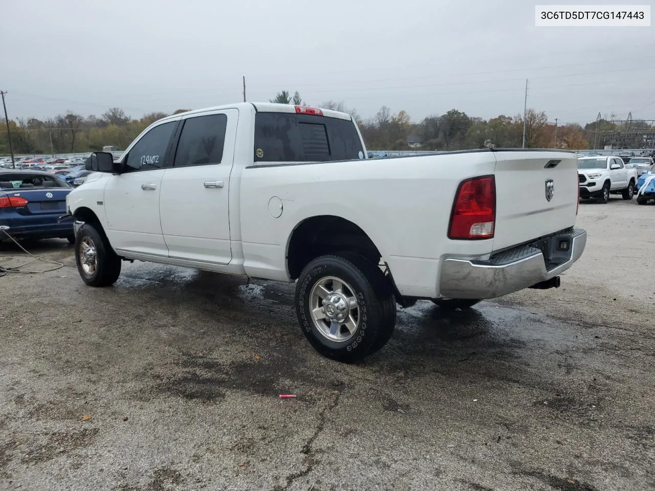 2012 Dodge Ram 2500 Slt VIN: 3C6TD5DT7CG147443 Lot: 79276844