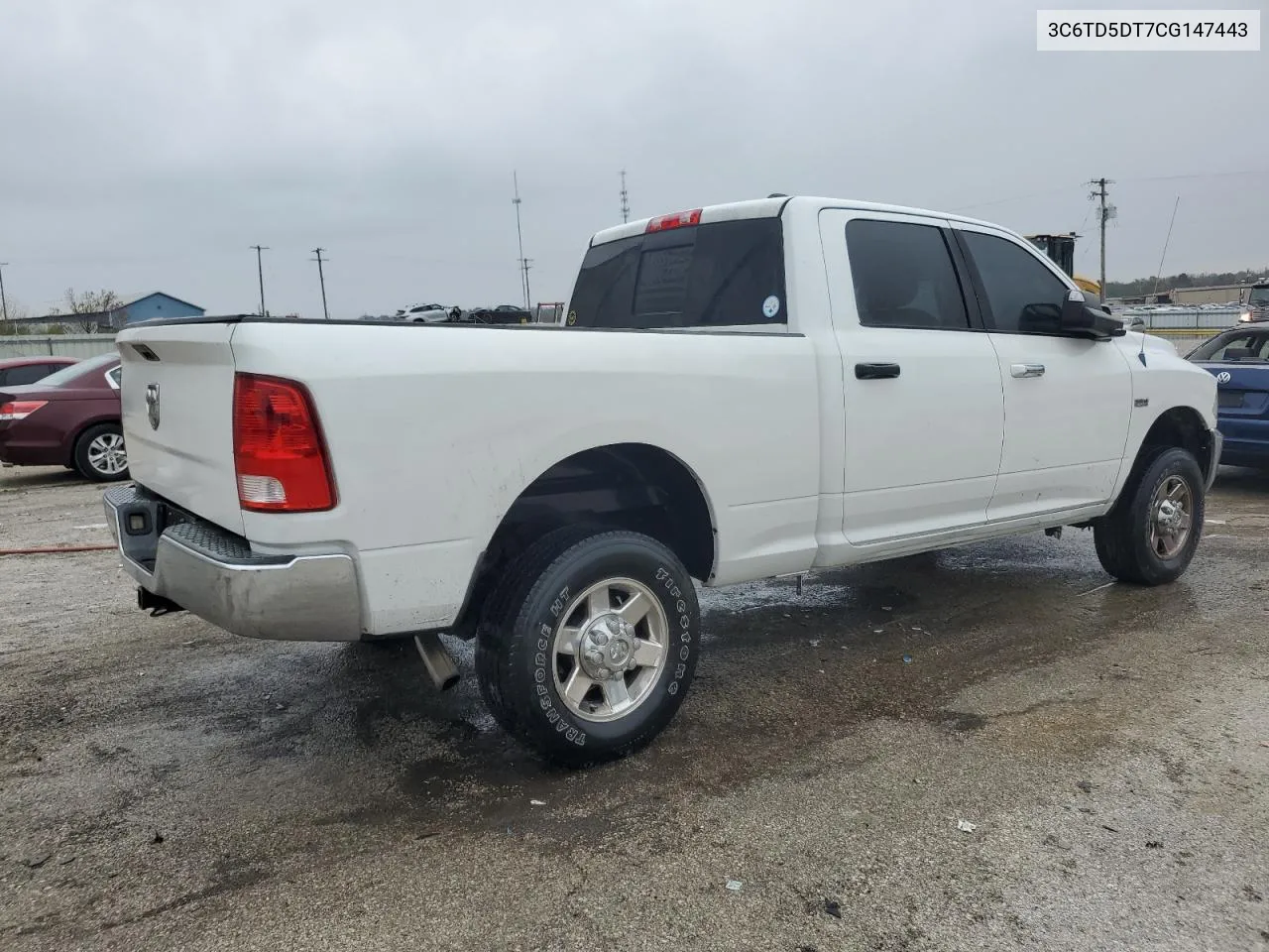 2012 Dodge Ram 2500 Slt VIN: 3C6TD5DT7CG147443 Lot: 79276844