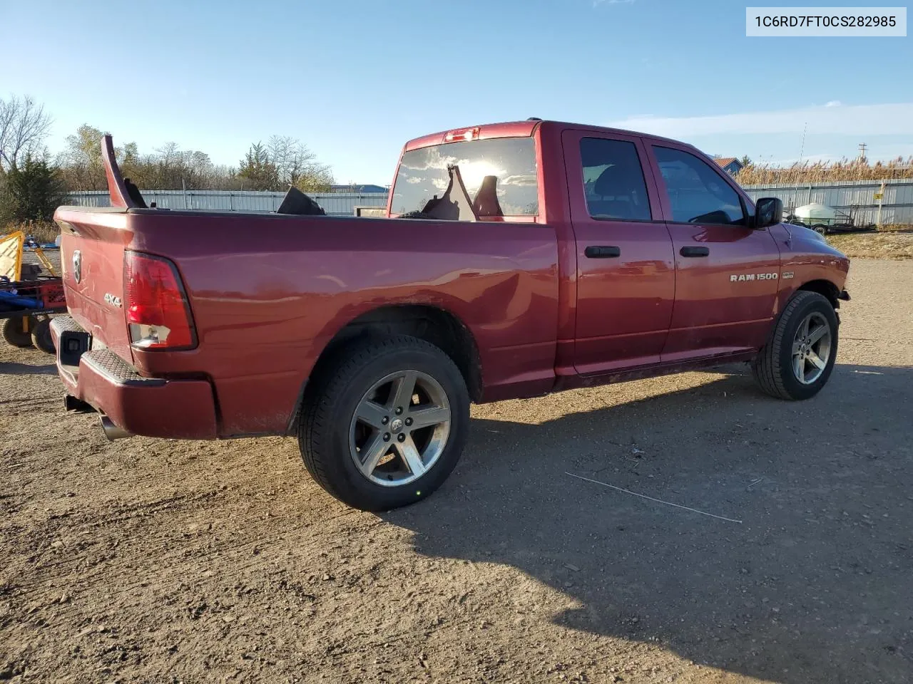 2012 Dodge Ram 1500 St VIN: 1C6RD7FT0CS282985 Lot: 79313214