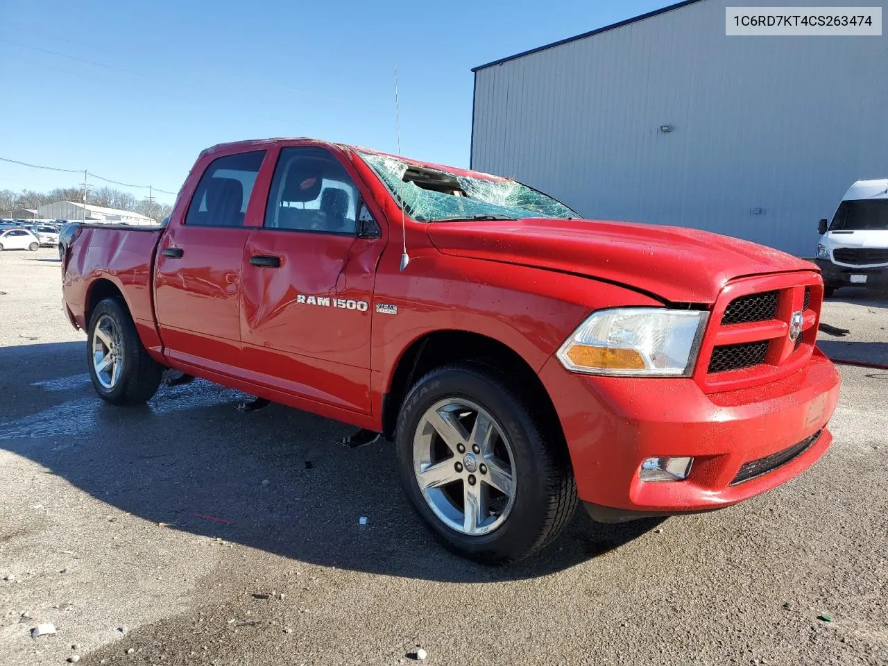 2012 Dodge Ram 1500 St VIN: 1C6RD7KT4CS263474 Lot: 80203374