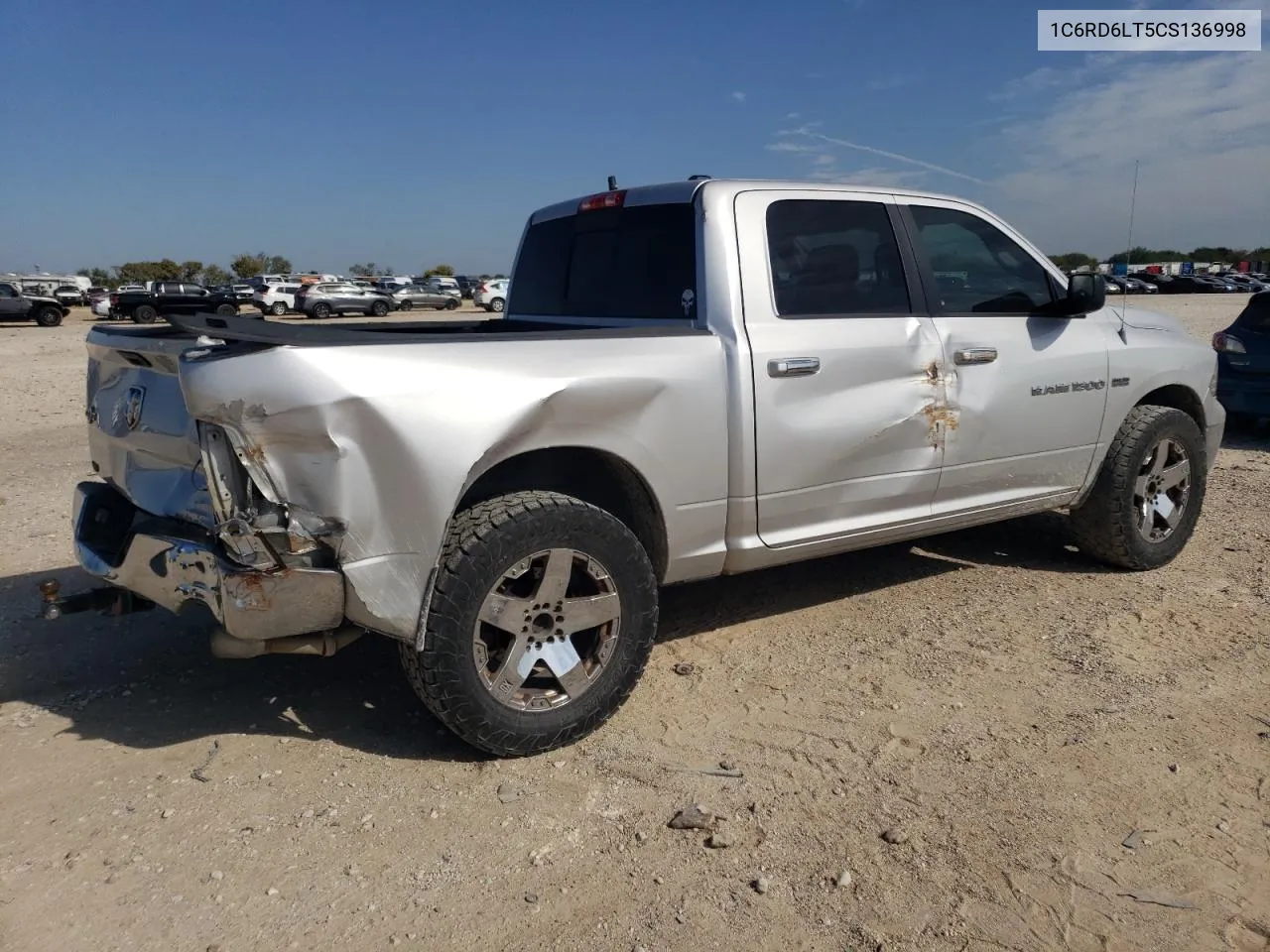 2012 Dodge Ram 1500 Slt VIN: 1C6RD6LT5CS136998 Lot: 80301714