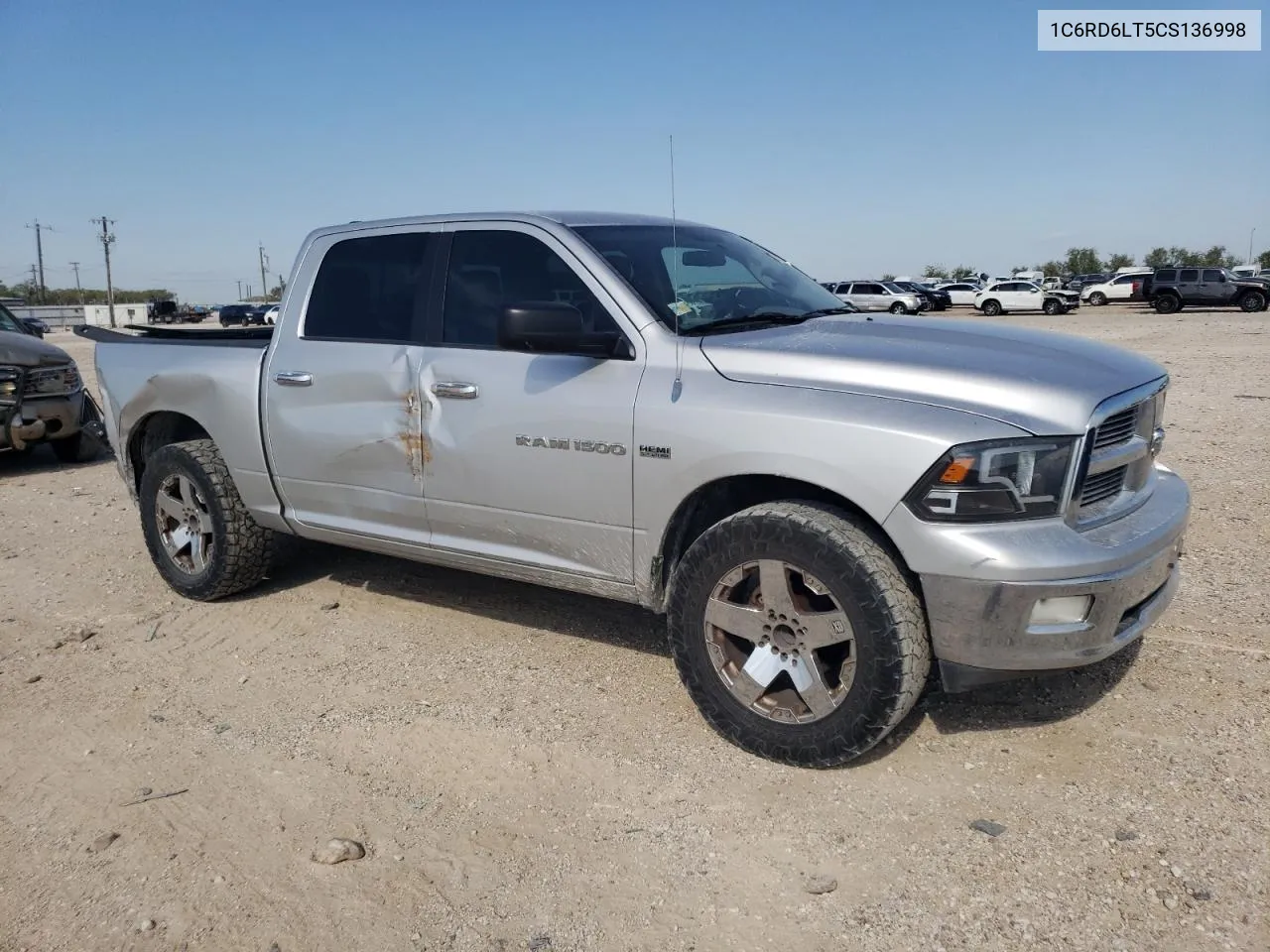 2012 Dodge Ram 1500 Slt VIN: 1C6RD6LT5CS136998 Lot: 80301714