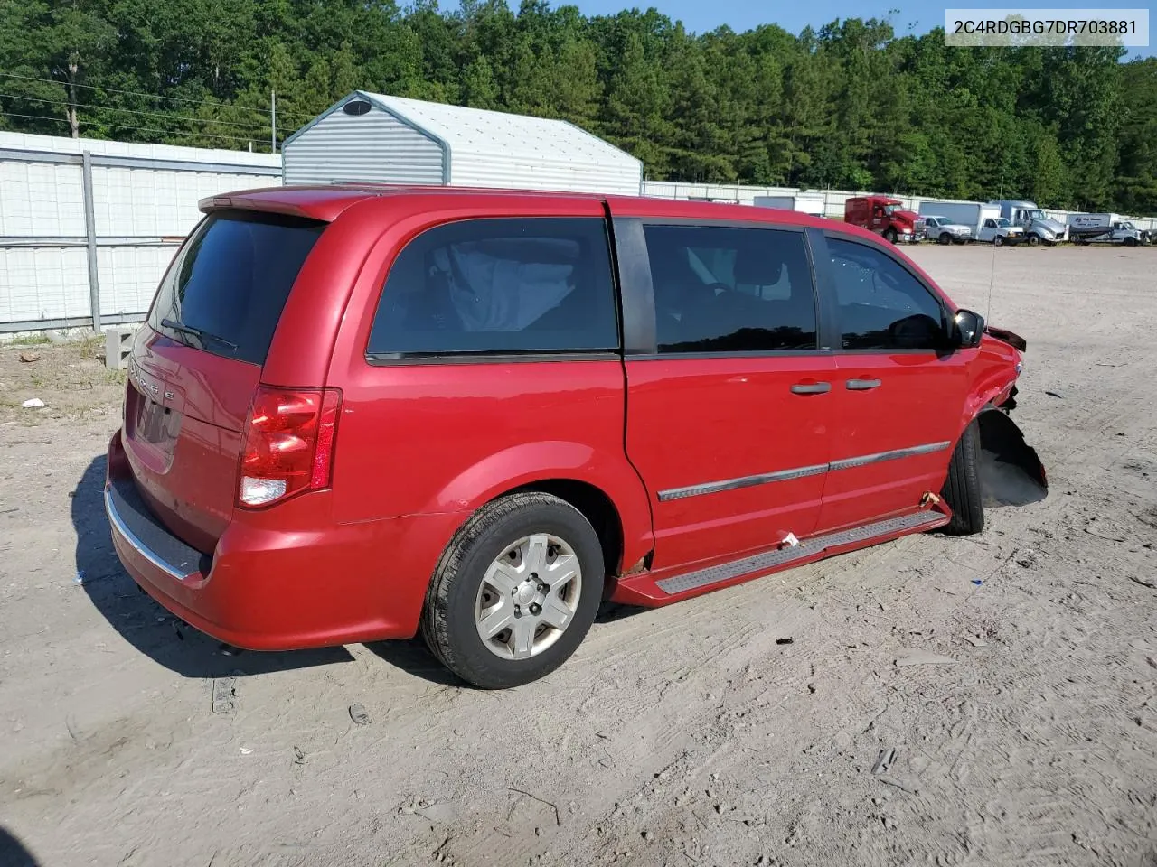 2C4RDGBG7DR703881 2013 Dodge Grand Caravan Se