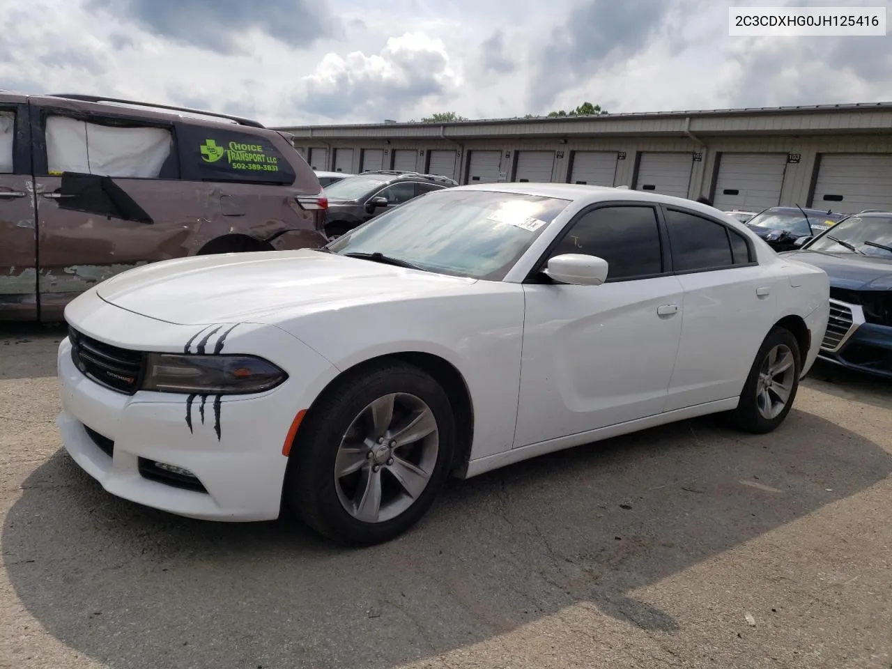 2018 Dodge Charger Sxt Plus VIN: 2C3CDXHG0JH125416 Lot: 56781934