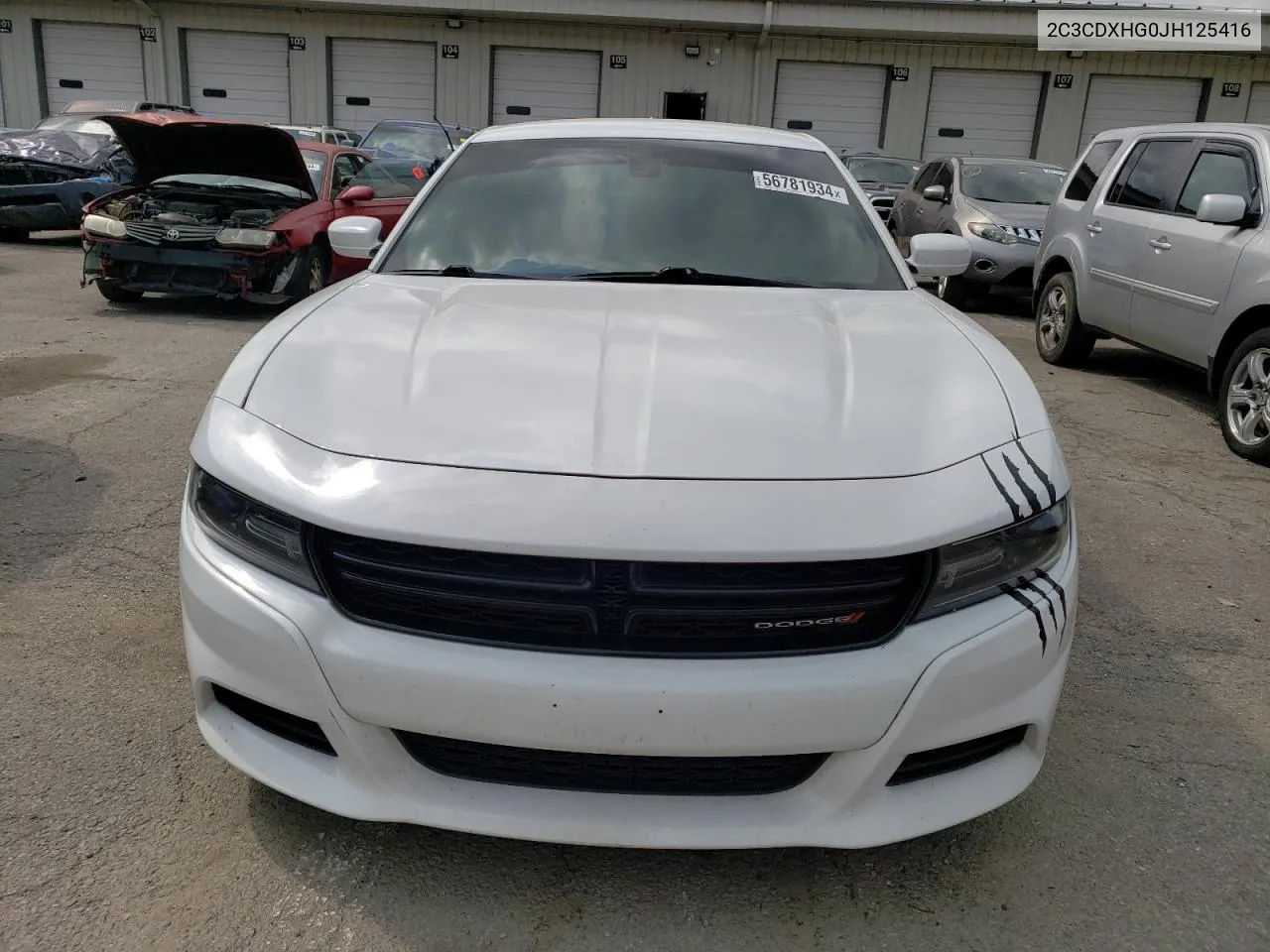 2C3CDXHG0JH125416 2018 Dodge Charger Sxt Plus