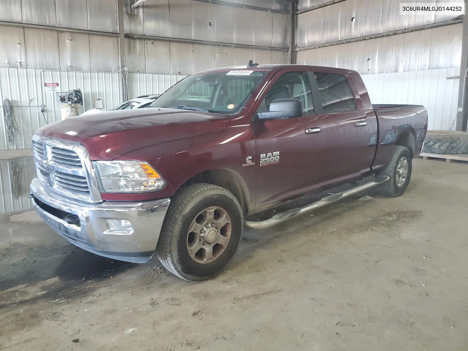 2018 Ram 2500 Slt VIN: 3C6UR4ML0JG144252 Lot: 65453634