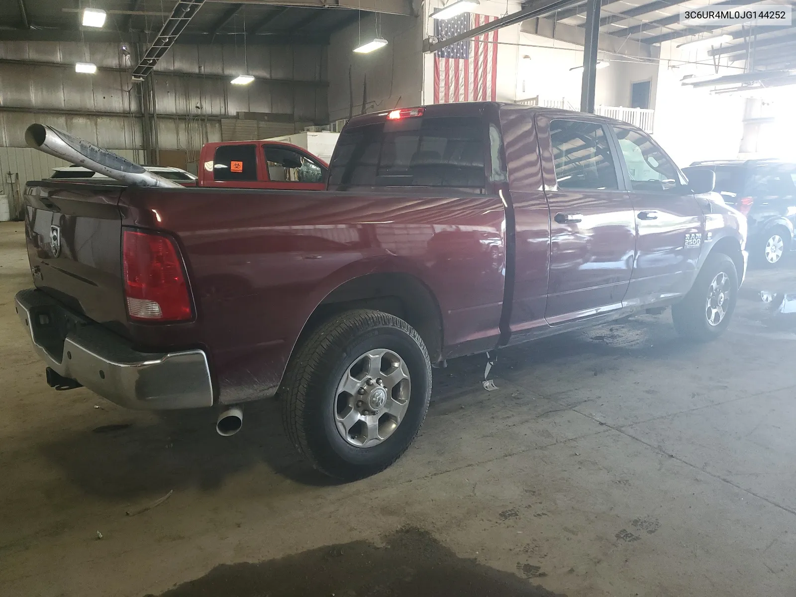 2018 Ram 2500 Slt VIN: 3C6UR4ML0JG144252 Lot: 65453634