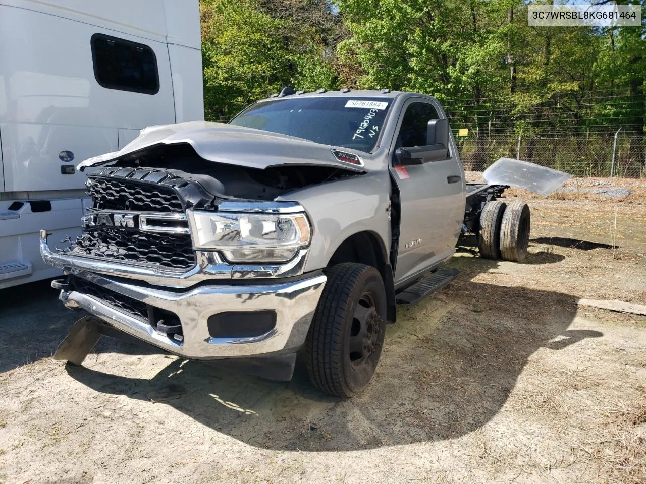 2019 Ram 3500 VIN: 3C7WRSBL8KG681464 Lot: 50761884