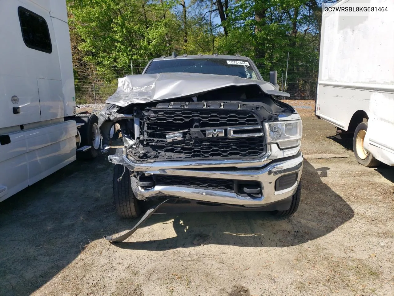 2019 Ram 3500 VIN: 3C7WRSBL8KG681464 Lot: 50761884