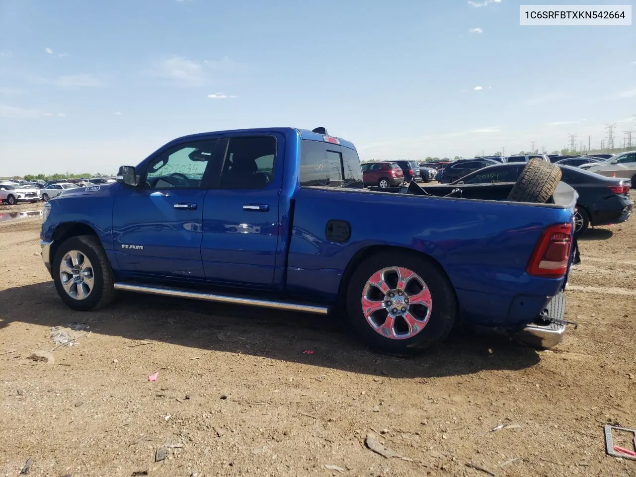 2019 Ram 1500 Big Horn/Lone Star VIN: 1C6SRFBTXKN542664 Lot: 53857034