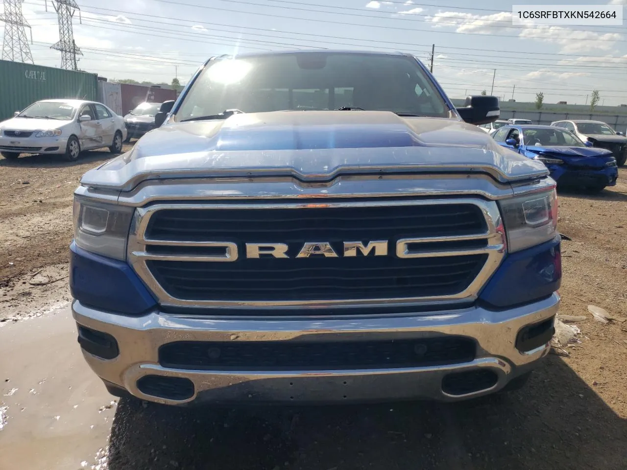 2019 Ram 1500 Big Horn/Lone Star VIN: 1C6SRFBTXKN542664 Lot: 53857034